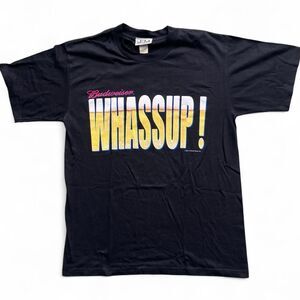 Vintage Y2K 2001 Budweiser Whassup! Wassup Beer Graphic T-Shirt